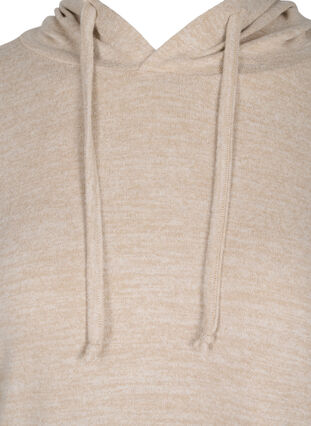 Loose hoodie in a viscose blend, Nomad Mel, Packshot image number 2