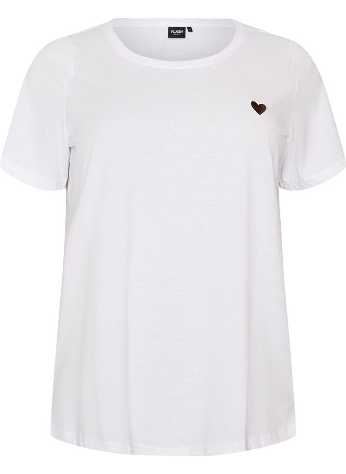 T-shirt with motif, White, Packshot image number 0