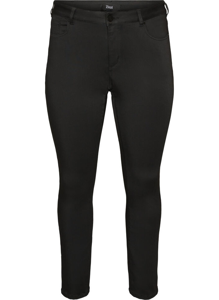 Emily Stay Black jeans with regular waist, Black, Packshot image number 0