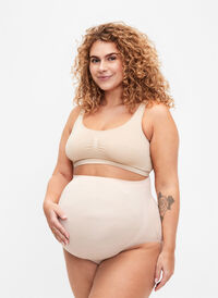 Seamless maternity panties, Frappé, Model