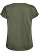 Short sleeve cotton blend T-shirt, Green, Packshot image number 1