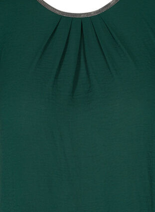 Plain, short-sleeved blouse, Pine Grove, Packshot image number 2