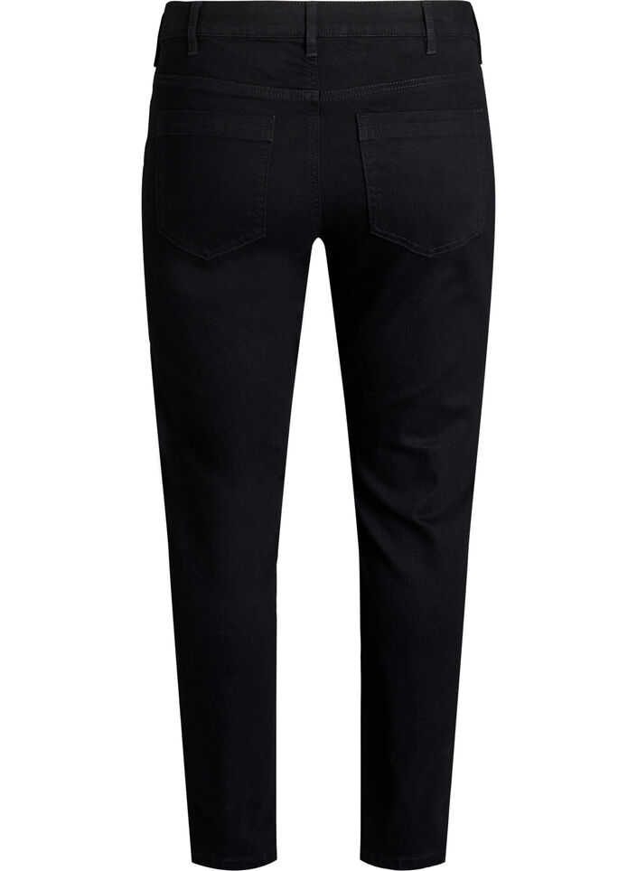 Slim fit Emily jeans with regular waist, Black, Packshot image number 1