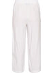 Wide-leg linen and viscose trousers, White, Packshot image number 1