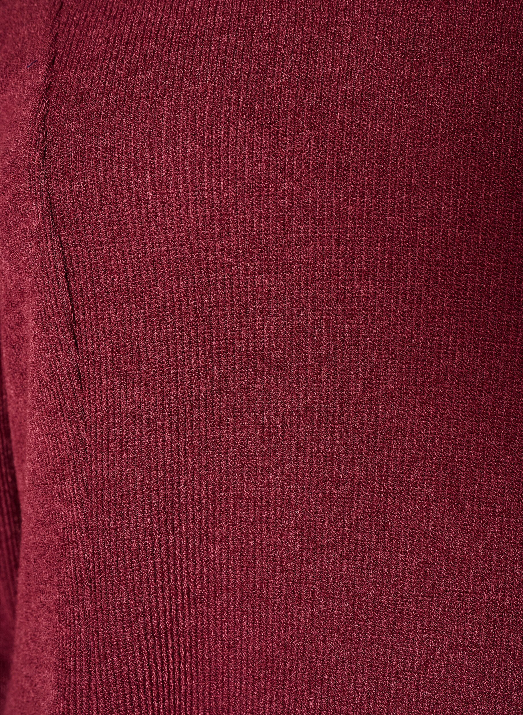 ZizzifashionJersey blouse with a ribbed texture and an A-line fit, Red, Packshot image number 2
