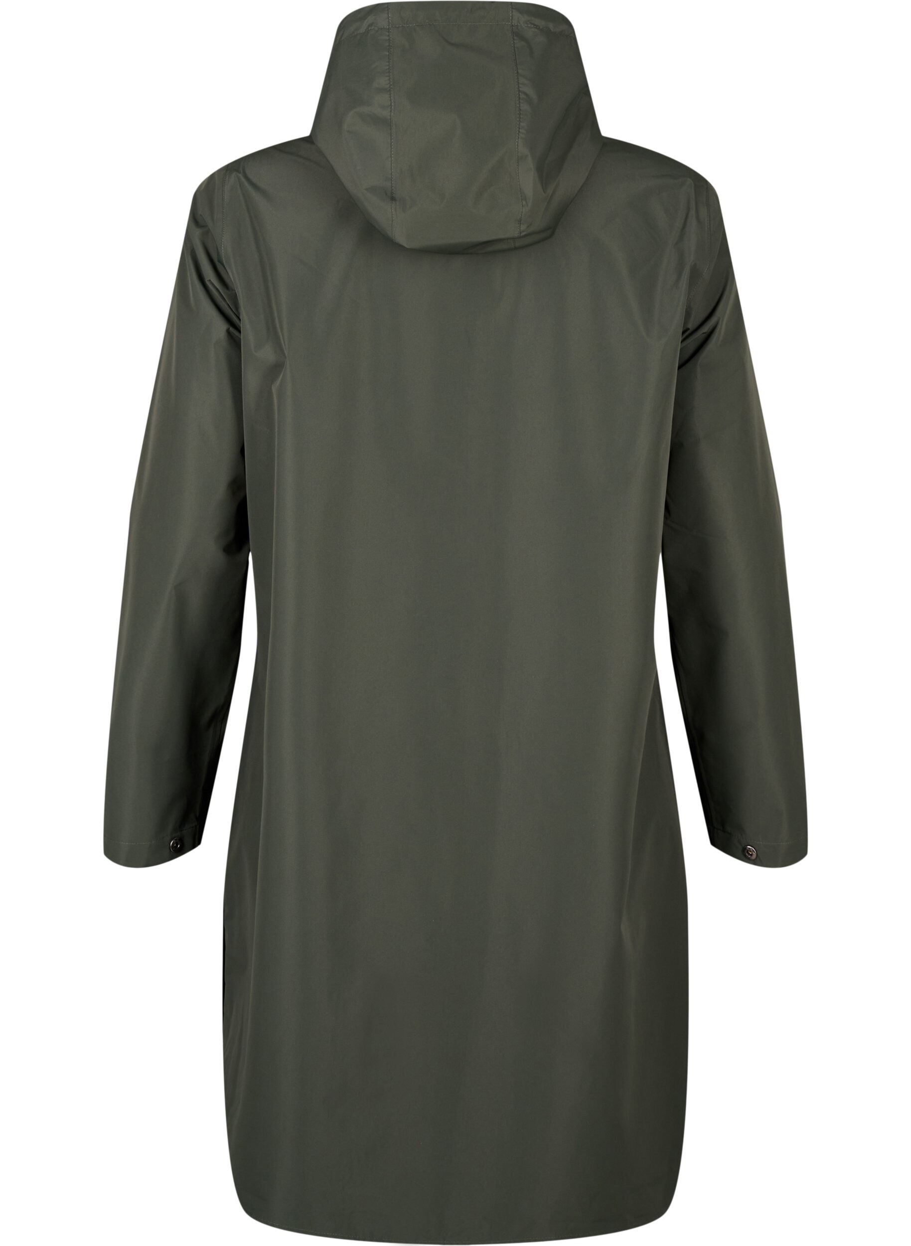 Zizzifashion Rain jacket with pockets and hood, Green, Packshot image number 1