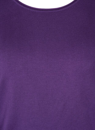 Plain, viscose blend knitted blouse, Majesty, Packshot image number 2