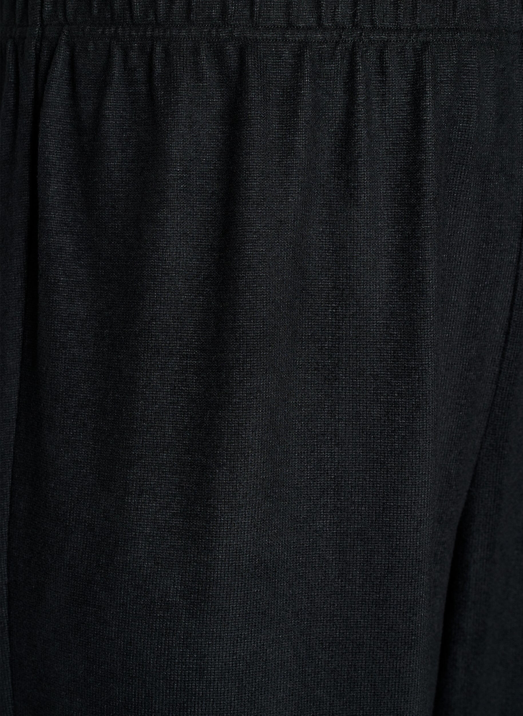 ZizzifashionHigh-waisted wide-leg jersey trousers, Black, Packshot image number 2