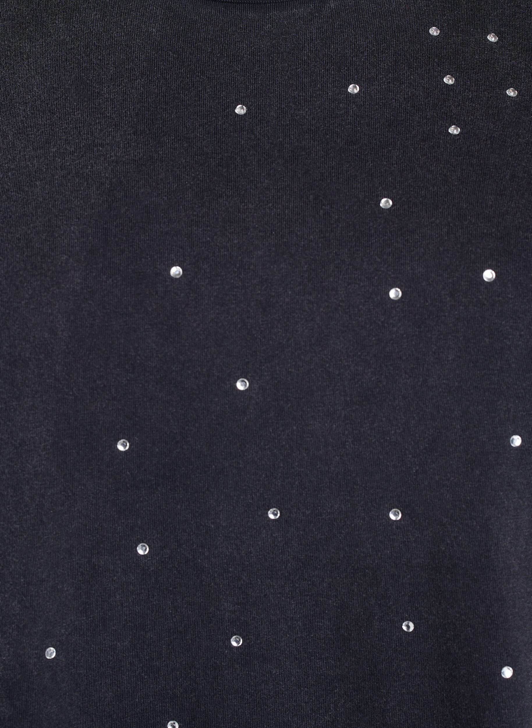 Zizzifashion T-shirt in organic cotton with a cool print, Dark Grey, Packshot image number 2