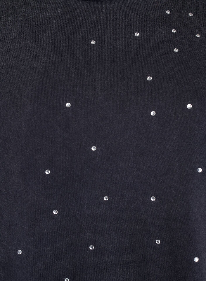 T-shirt in organic cotton with a cool print, Dark Grey, Packshot image number 2