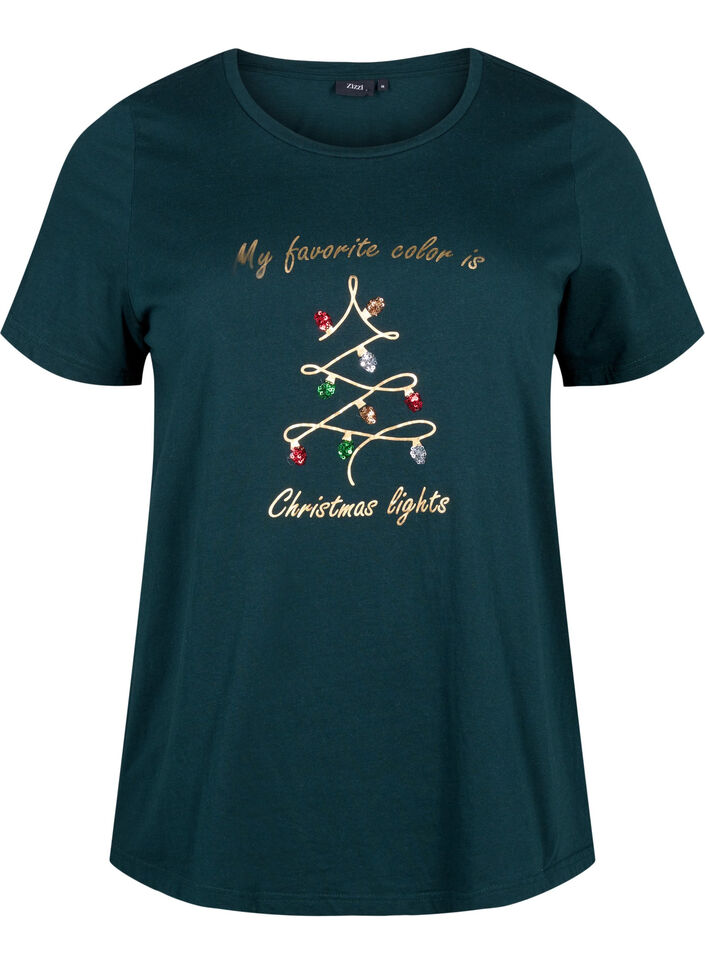 Christmas t-shirts in 100% cotton, Scarab w. Tree, Packshot image number 0