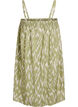 Short viscose dress with spaghetti straps, Green, Packshot image number 1