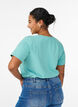 Solid coloured basic t-shirt in cotton, Green, Model image number 2