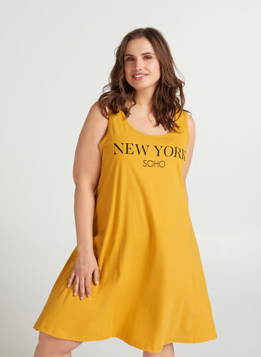 A-line dress, Mineral Yellow NY, Model image number 0