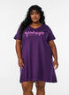 Organic cotton nightgown with v-neck, Purple, Model image number 0