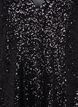 A-line sequin dress with long sleeves, Black, Packshot image number 2