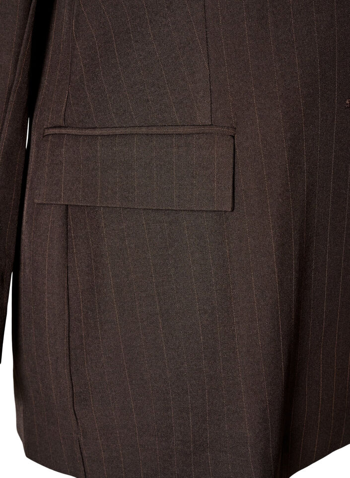 Blazer with pockets and slits, Brown, Packshot image number 3