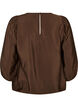 Blouse with 3/4 sleeves and lace details, Brown, Packshot image number 1