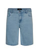Loose high-waisted denim shorts, Light Blue, Packshot image number 0