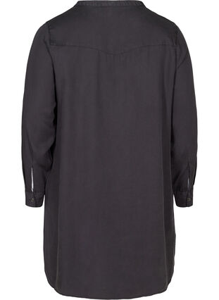 Lyocell tunic with studs, Black, Packshot image number 1