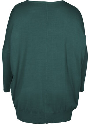 Knitted jumper with round neckline, Ponderosa Pine, Packshot image number 1
