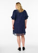 Short party dress with sequins, Blue, Model image number 2