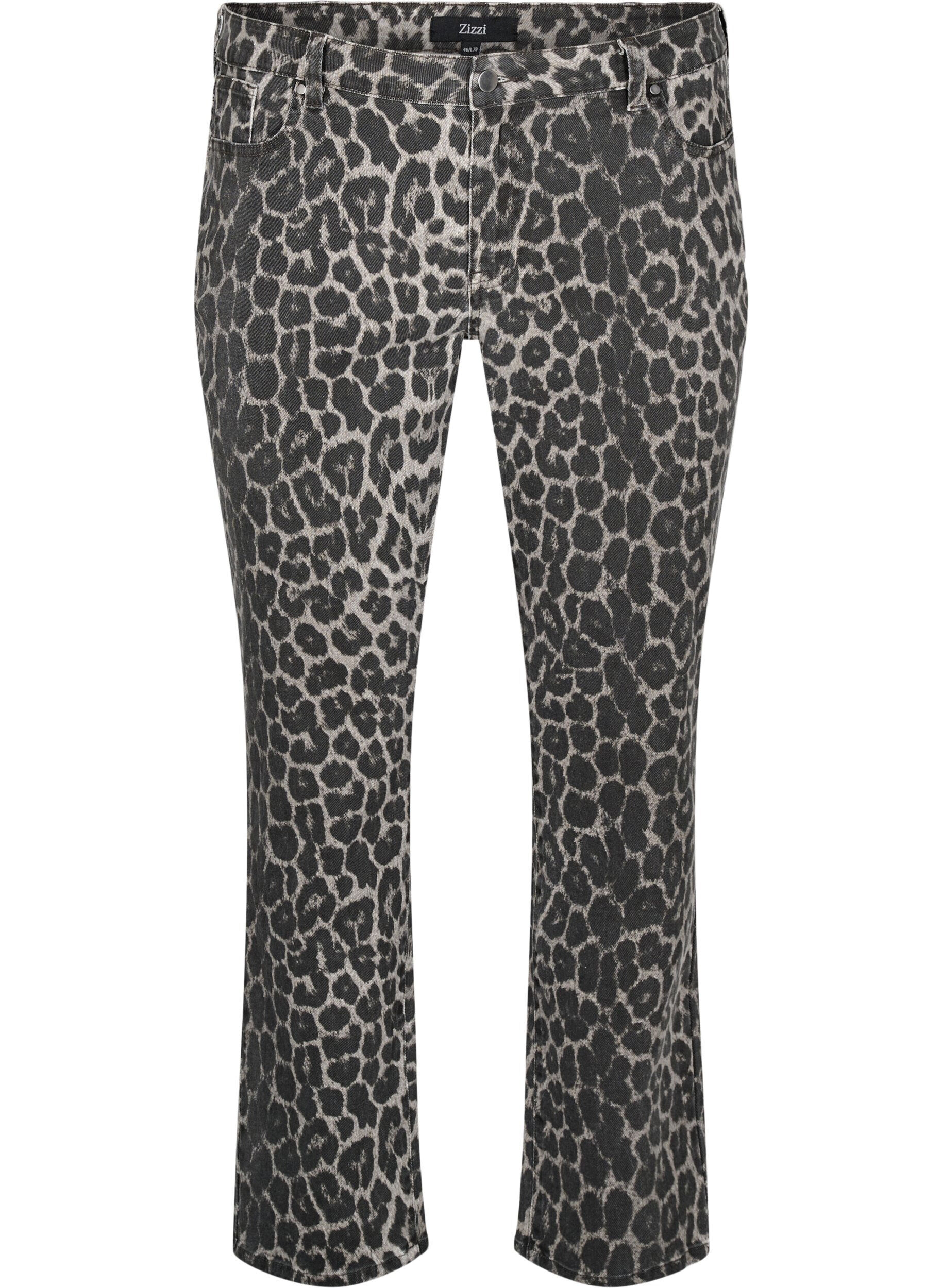 Emily jeans with leopard print