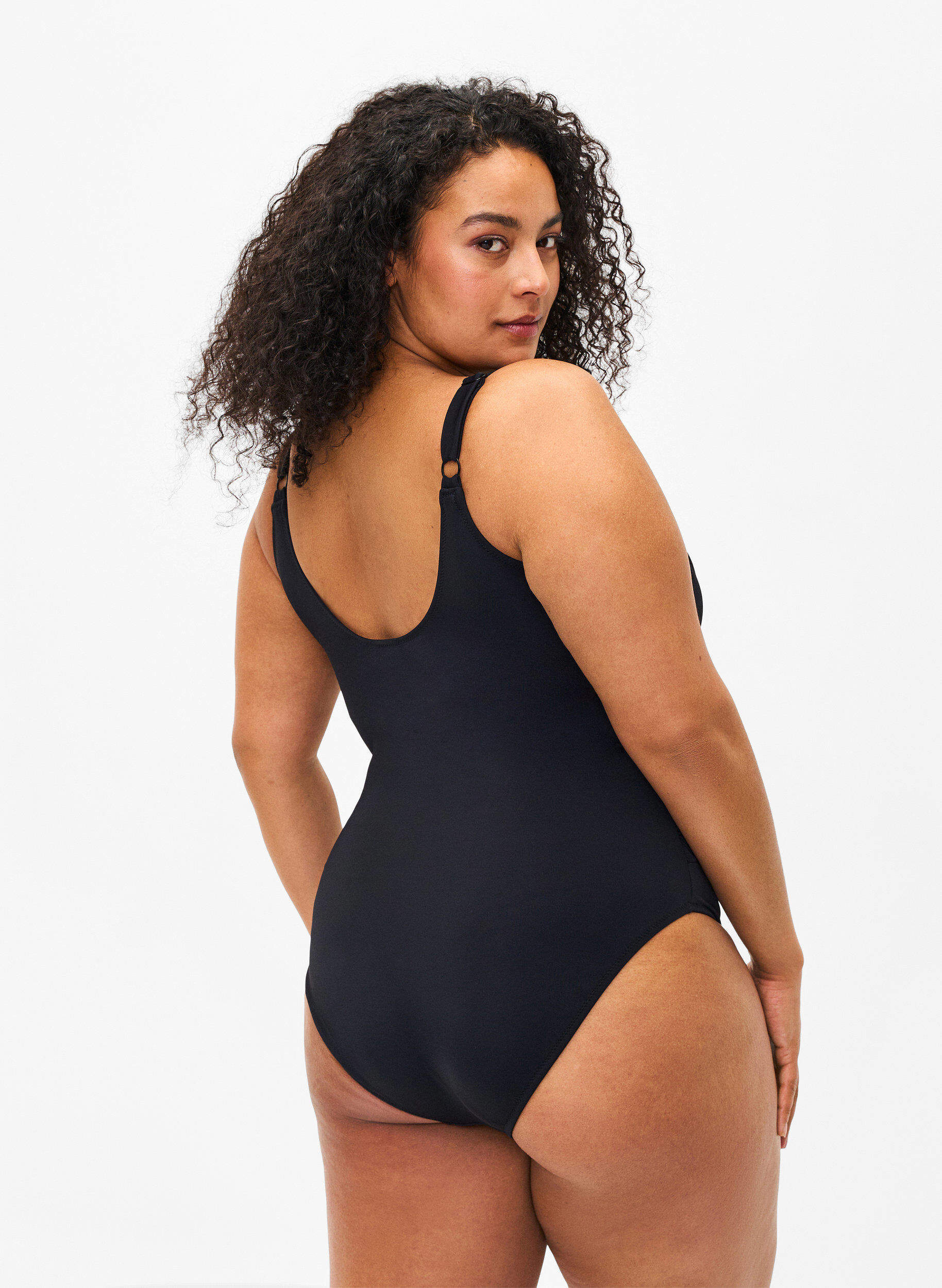 ZizzifashionSwimsuit with wrap, Black, Model image number 1