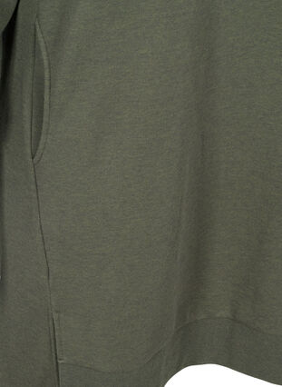 Sweater dress with pockets and slits, Ivy Green Mel., Packshot image number 3