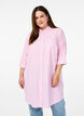 Long striped shirt with 3/4 sleeves, Pink, Model image number 0