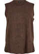 Knitted vest with ribbed edges, Green, Packshot image number 0
