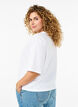 Boxy T-shirt in organic cotton, White, Model image number 2
