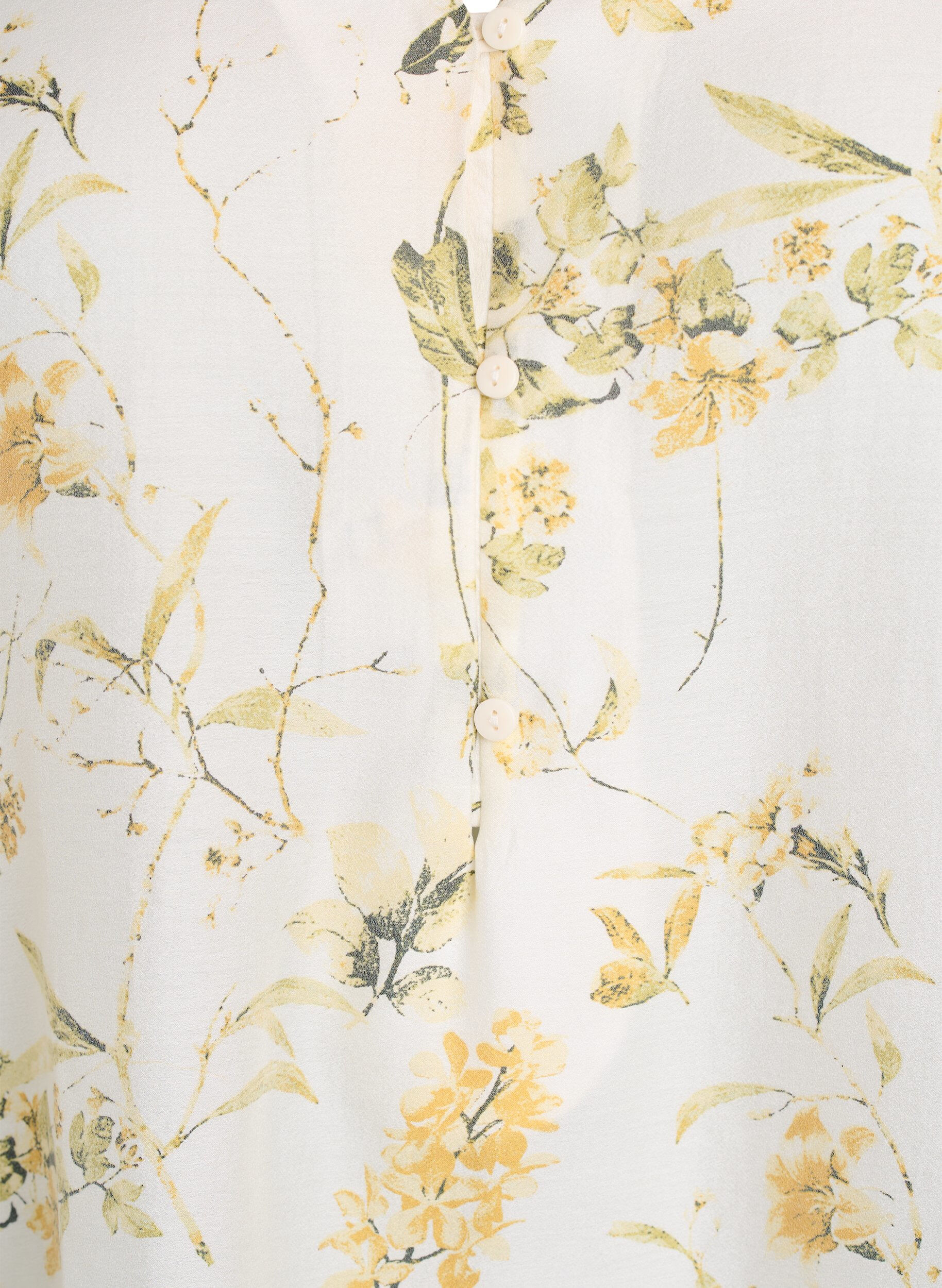 Zizzifashion A-shaped tunic with short sleeves, Yellow, Packshot image number 2