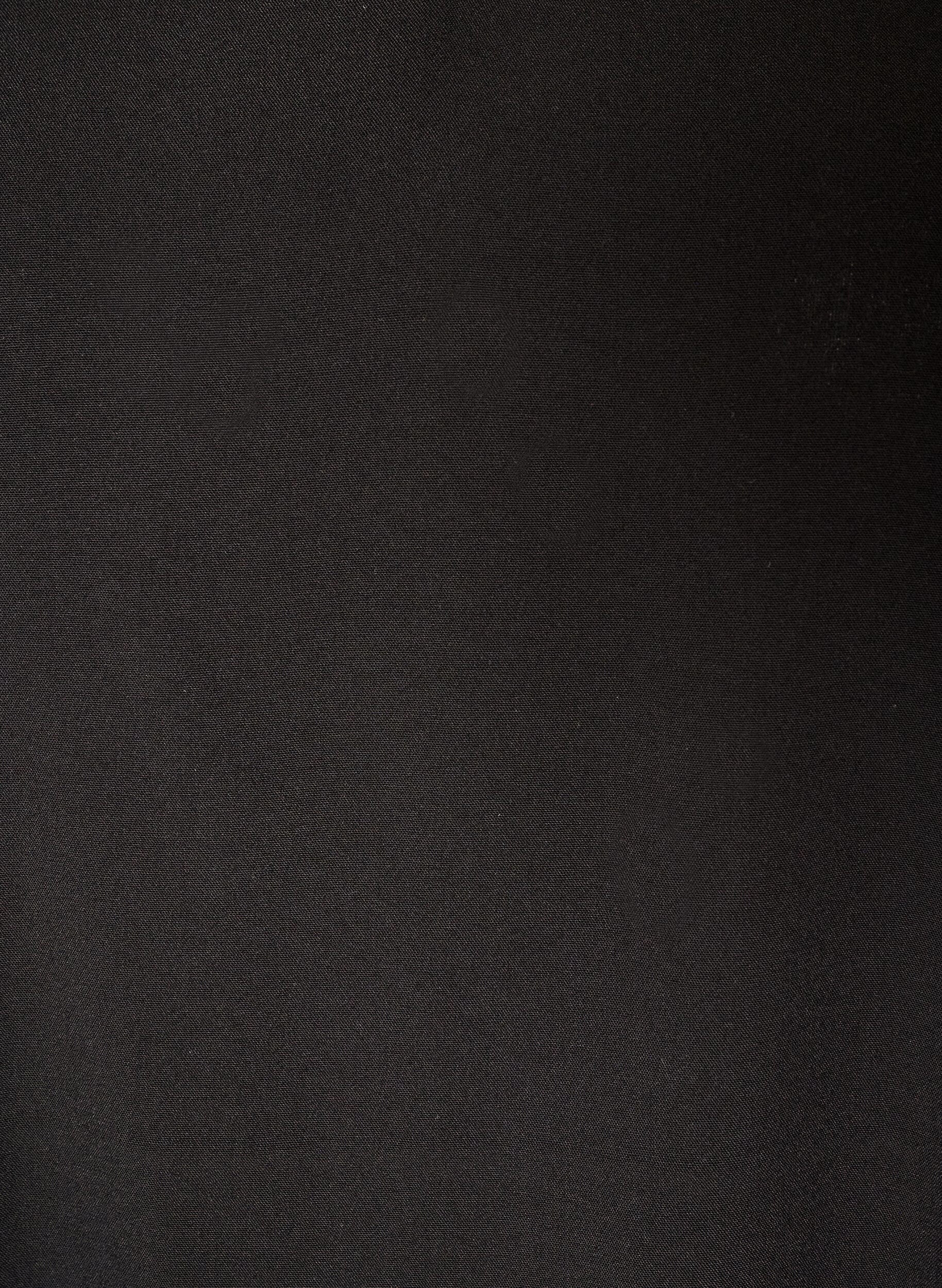 ZizzifashionViscose blouse with a V-neck and long sleeves, Black, Packshot image number 2