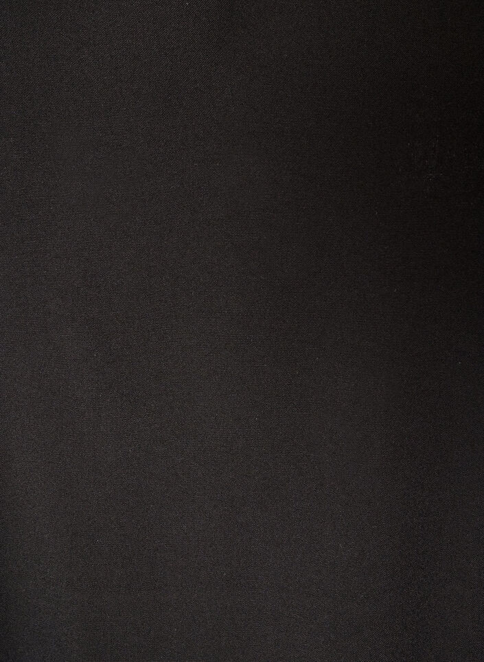 Viscose blouse with a V-neck and long sleeves, Black, Packshot image number 2