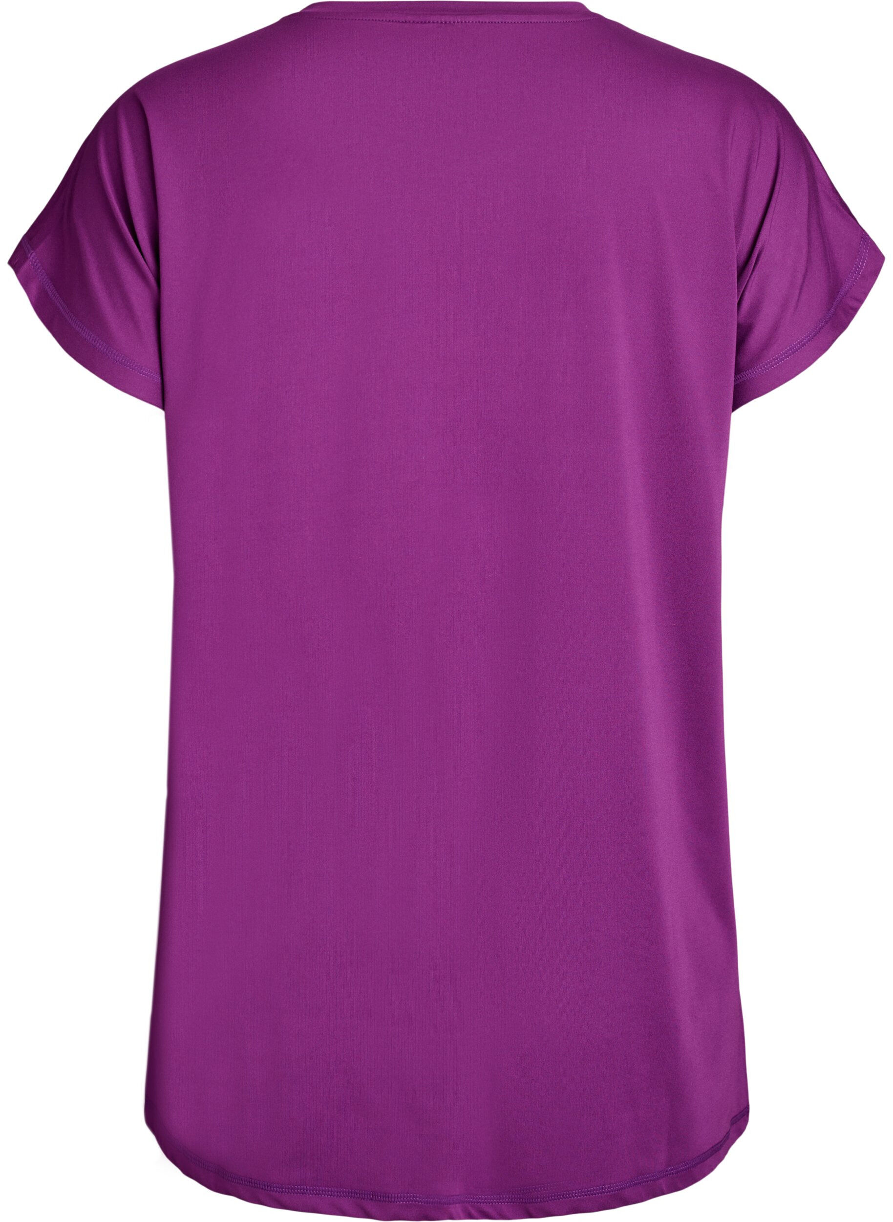 Zizzifashion Long training t-shirt, Purple, Packshot image number 1