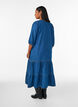 Denim maxi dress with frilled tiers, Blue, Model image number 1