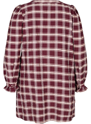Long-sleeved tunic with a checked print, Port Royal Check, Packshot image number 1