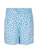 Cotton muslin shorts with hearts, Light Blue, Packshot image number 0