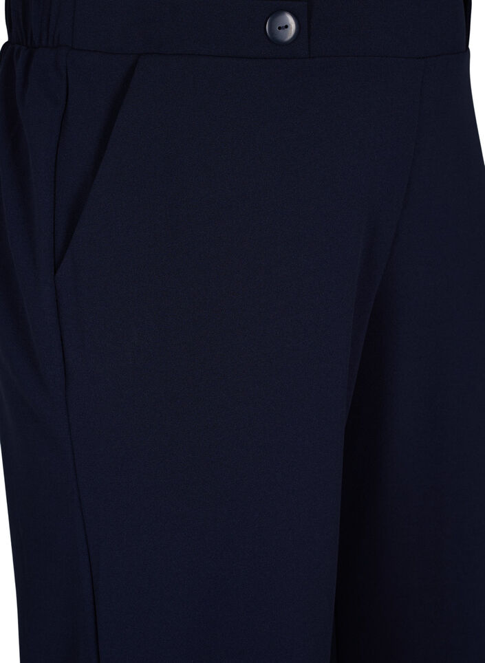 Ankle length trousers with loose fit, Blue, Packshot image number 2
