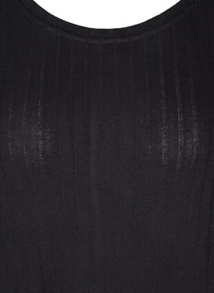 Long-sleeved textured blouse, Black, Packshot image number 2