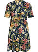Floral wrap dress with short sleeves, Blue, Packshot image number 1