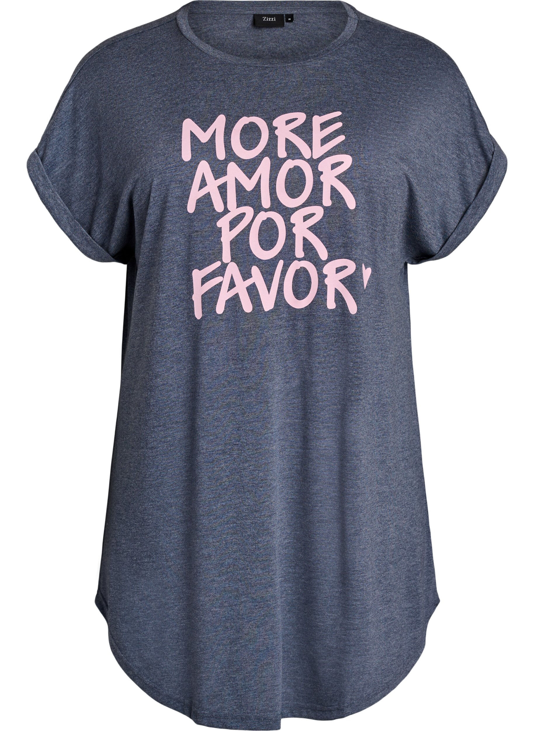 Short sleeve nightgown with text print