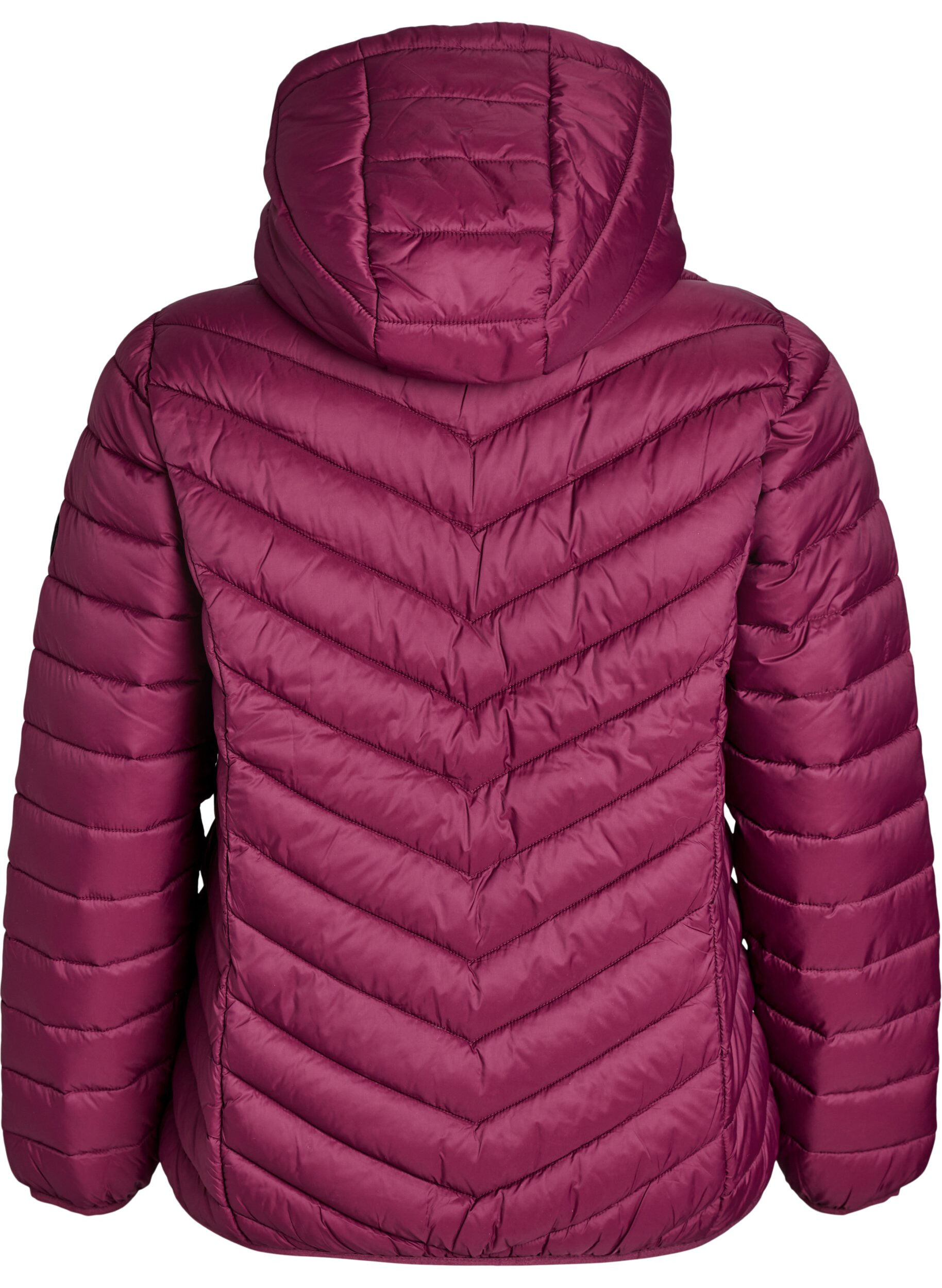 Zizzifashion Lightweight jacket with hood, Dark Bordeaux, Packshot image number 1