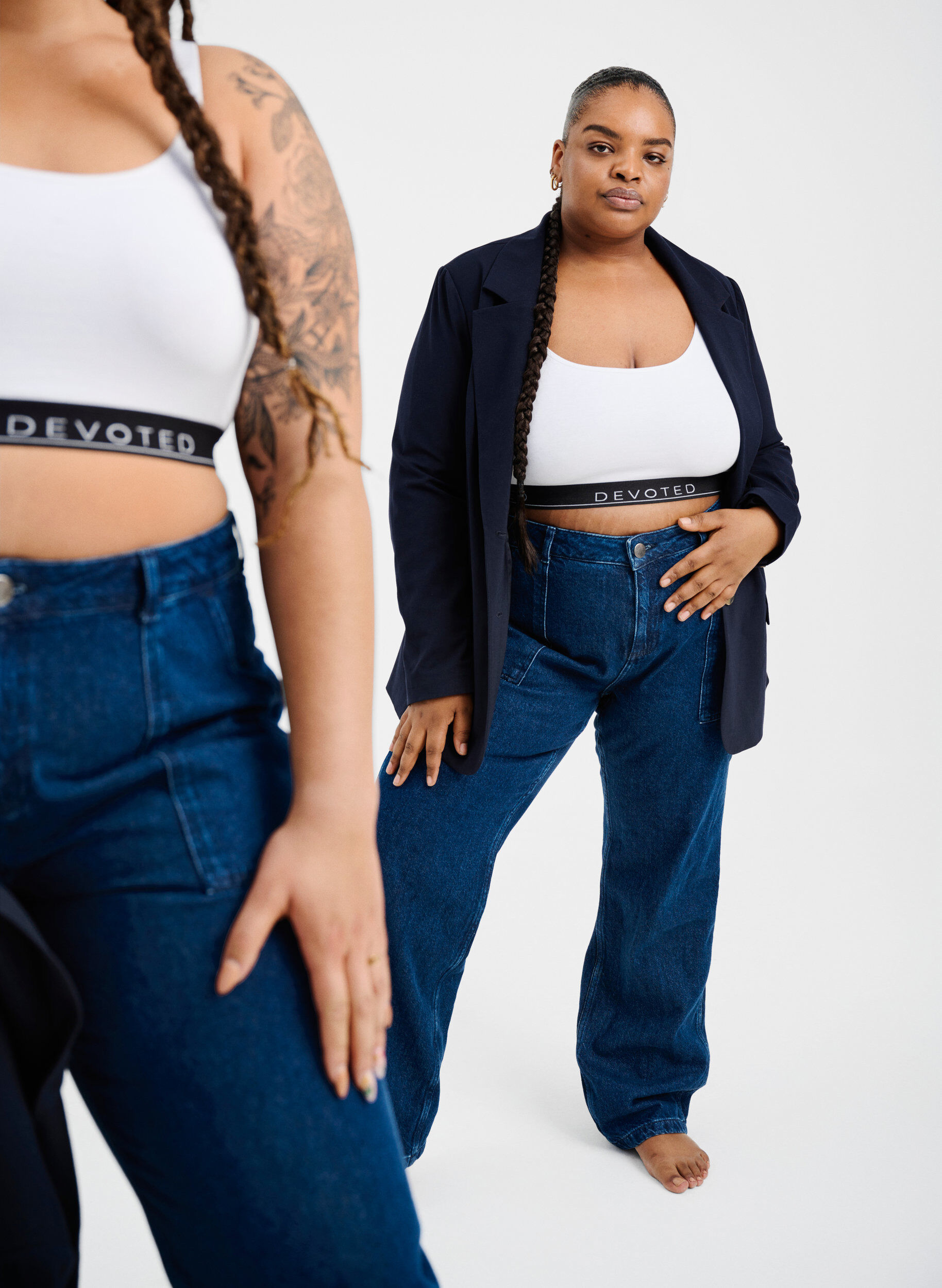 Zizzifashion Straight Fit Cargo Jeans, Dark blue, Image image number 1