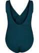 Swimsuit with crepe texture and wrap effect, Dark Sea, Packshot image number 1