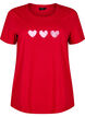 Cotton T-shirt with motif, Salsa w. Hearts, Packshot image number 0