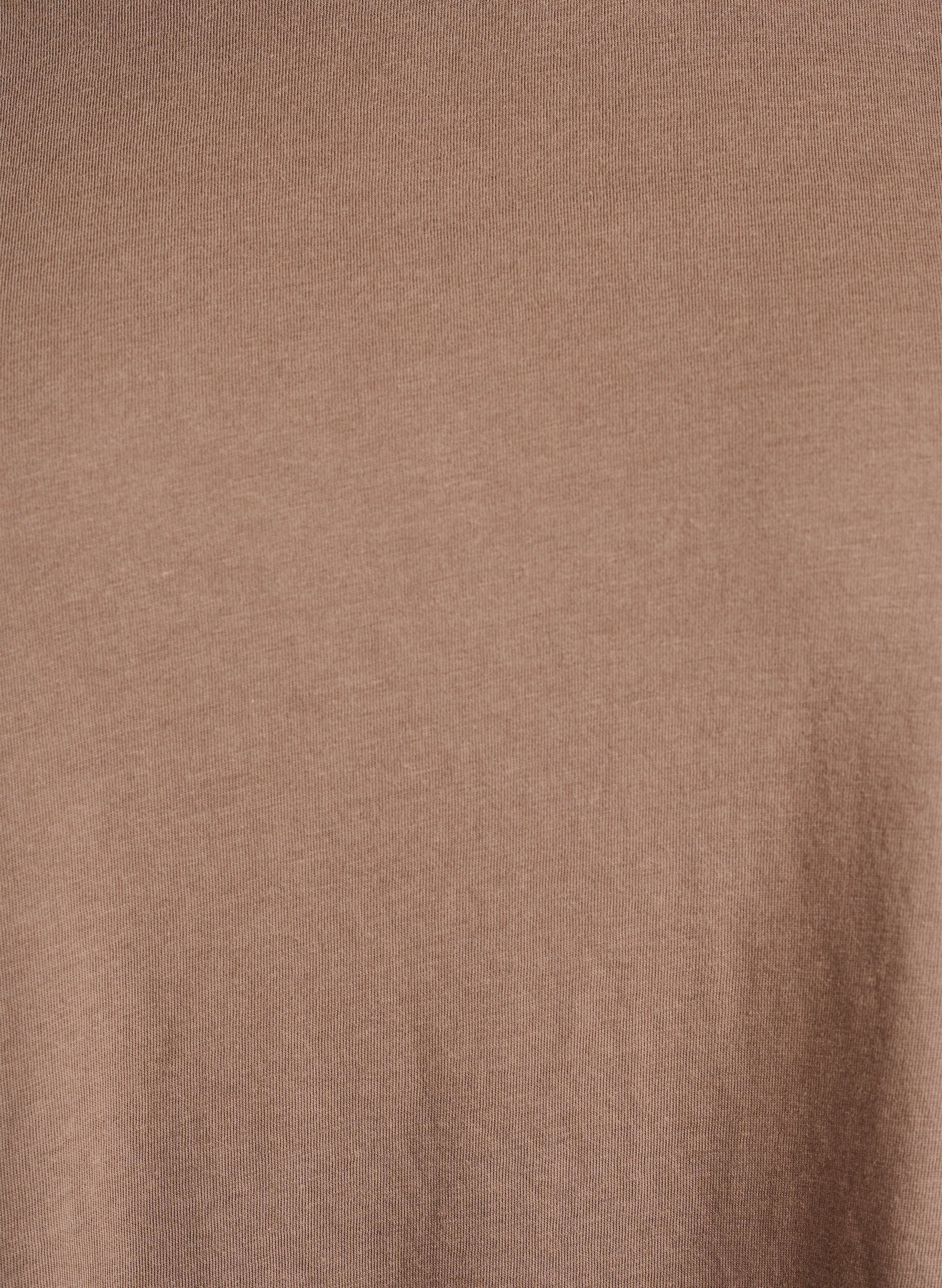 ZizzifashionShort-sleeved cotton blend t-shirt, Brown, Packshot image number 2