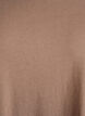 Short-sleeved cotton blend t-shirt, Brown, Packshot image number 2