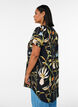 Cotton tunic with a floral print, Black, Model image number 2
